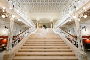 Icelandic - Hungarian wedding on the staircase